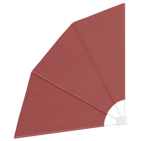 VidaXL Składany parawan balkonowy, terakota, 140x140 cm