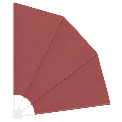 VidaXL Składany parawan balkonowy, terakota, 140x140 cm