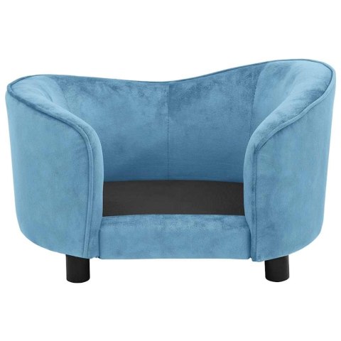 VidaXL Sofa dla psa, turkusowa, 69x49x40 cm, pluszowa