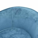 VidaXL Sofa dla psa, turkusowa, 69x49x40 cm, pluszowa