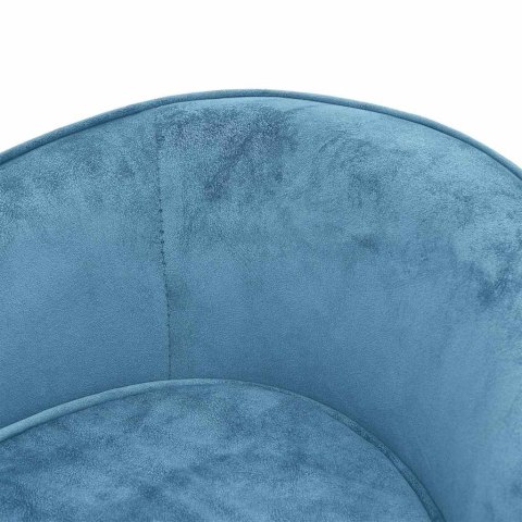 VidaXL Sofa dla psa, turkusowa, 69x49x40 cm, pluszowa