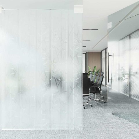VidaXL Folia okienna, matowa, wzór bambusa, 90x500 cm, PVC