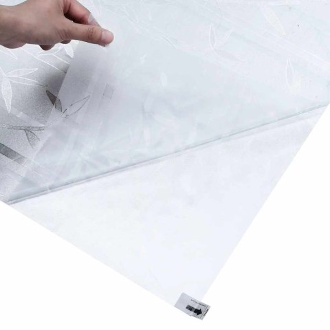 VidaXL Folia okienna, matowa, wzór bambusa, 90x500 cm, PVC