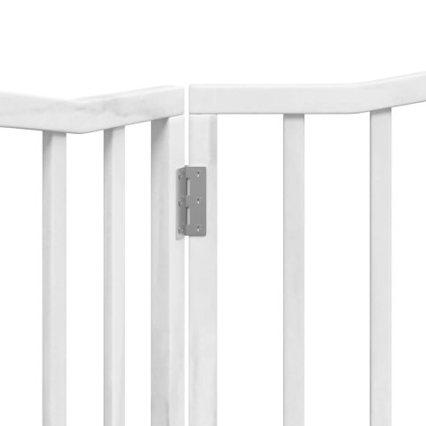 VidaXL Składana bramka zabezpieczająca dla psa, 2 panele, biała, 160cm