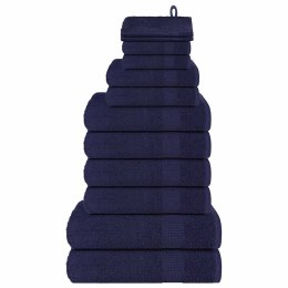 VidaXL 12-cz. zestaw ręczników, FROGN, granat, 360 g/m²