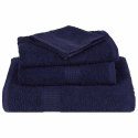 VidaXL 12-cz. zestaw ręczników, FROGN, granat, 360 g/m²