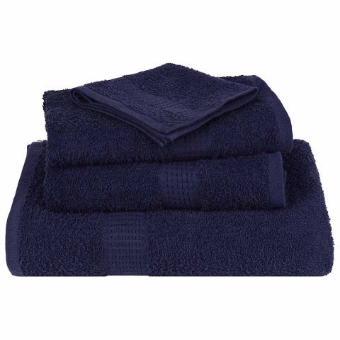 VidaXL 12-cz. zestaw ręczników, FROGN, granat, 360 g/m²
