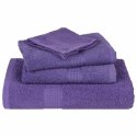 VidaXL 6-cz. zestaw ręczników, FROGN, fioletowy, 360 g/m²