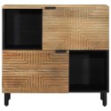 KOMODA BRĄZOWA 80X33X75 CM DREWNO LITE MANGO