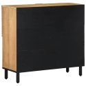 KOMODA BRĄZOWA 80X33X75 CM DREWNO LITE MANGO