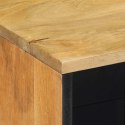 KOMODA BRĄZOWA 80X33X75 CM DREWNO LITE MANGO
