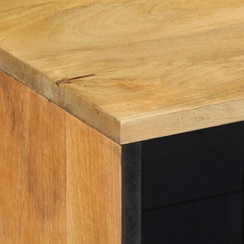 KOMODA BRĄZOWA 80X33X75 CM DREWNO LITE MANGO