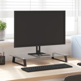 PODSTAWKA POD MONITOR, CZARNA, 60X35X8CM, SZKŁO HARTOWANE METAL