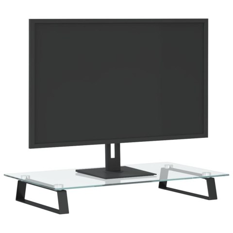 PODSTAWKA POD MONITOR, CZARNA, 60X35X8CM, SZKŁO HARTOWANE METAL