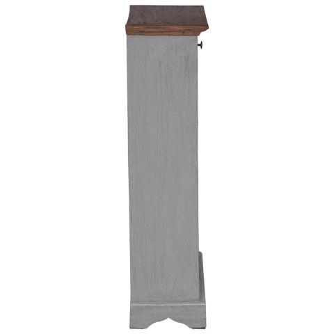 STOJAK NA WINO DREWNO Z RECYKLINGU 55X23X85CM