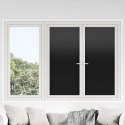VidaXL Folie okienne, 3 szt., matowe, czarne, PVC