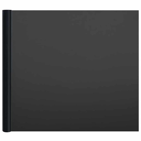 VidaXL Folie okienne, 3 szt., matowe, czarne, PVC