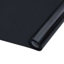 VidaXL Folie okienne, 3 szt., matowe, czarne, PVC
