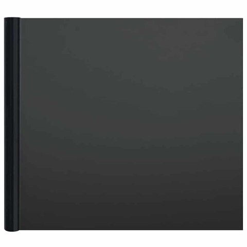 VidaXL Folie okienne, 3 szt., matowe, czarne, PVC