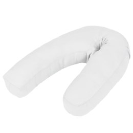 PODUSZKA CIĄŻOWA W KSZTAŁCIE LITERY J, 54X(36-43) CM, BIAŁA
