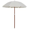 PARASOL OGRODOWY NA STALOWYM SŁUPKU, 180 CM, PIASKOWY