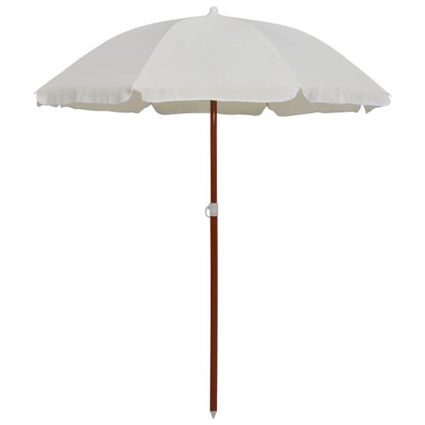 PARASOL OGRODOWY NA STALOWYM SŁUPKU, 180 CM, PIASKOWY