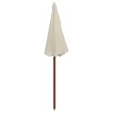PARASOL OGRODOWY NA STALOWYM SŁUPKU, 180 CM, PIASKOWY