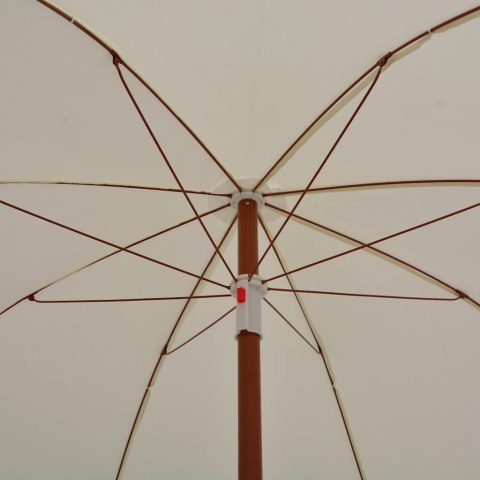 PARASOL OGRODOWY NA STALOWYM SŁUPKU, 180 CM, PIASKOWY