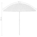 PARASOL PLAŻOWY W HAWAJSKIM STYLU, BIAŁY, 300 CM