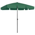 PARASOL PLAŻOWY, ZIELONY, 200X125 CM
