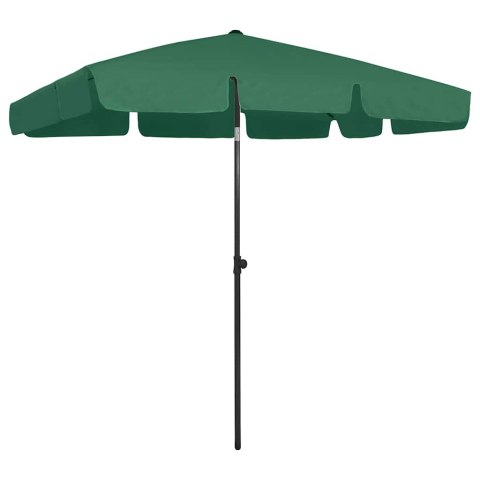 PARASOL PLAŻOWY, ZIELONY, 200X125 CM