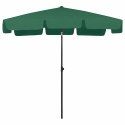 PARASOL PLAŻOWY, ZIELONY, 200X125 CM