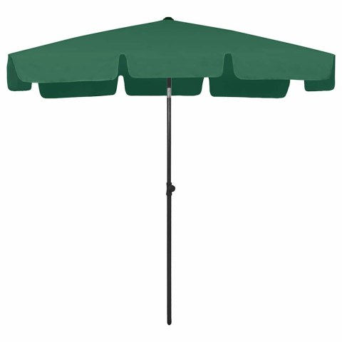 PARASOL PLAŻOWY, ZIELONY, 200X125 CM