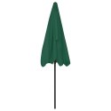 PARASOL PLAŻOWY, ZIELONY, 200X125 CM