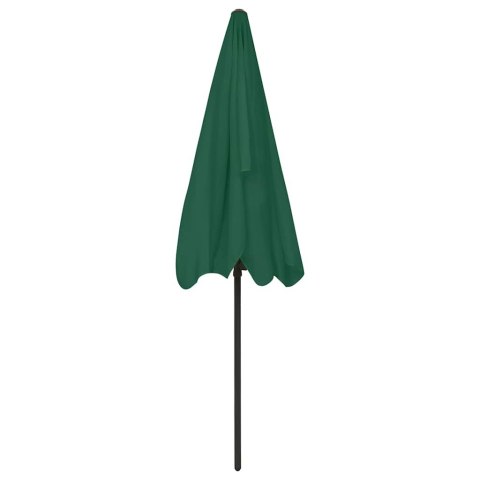 PARASOL PLAŻOWY, ZIELONY, 200X125 CM