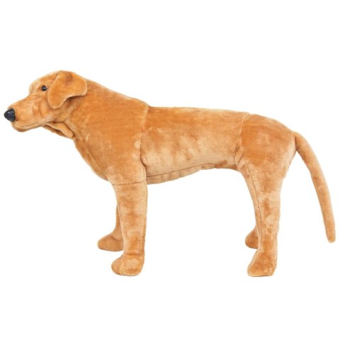 VidaXL Pluszowy labrador, stojący, jasnobrązowy, XXL