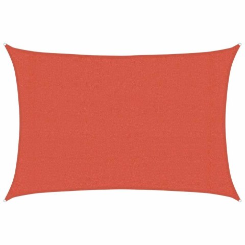 VidaXL Żagiel przeciwsłoneczny, 160 g/m², terakotowy, 3x4,5 m, HDPE