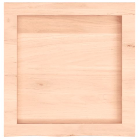 VidaXL Blat do łazienki, 40x40x(2-4) cm, surowe, lite drewno