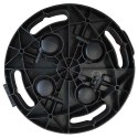 VidaXL Podstawki pod donicę, z kółkami, 5 szt., 30 cm, czarne, 170 kg