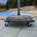 VidaXL Wózki transportowe, 3 szt., czarne, 58x38x12 cm, polipropylen