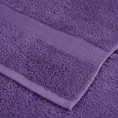 VidaXL 12-cz. zestaw ręczników premium SOLUND, fioletowy, 600 g/cm²
