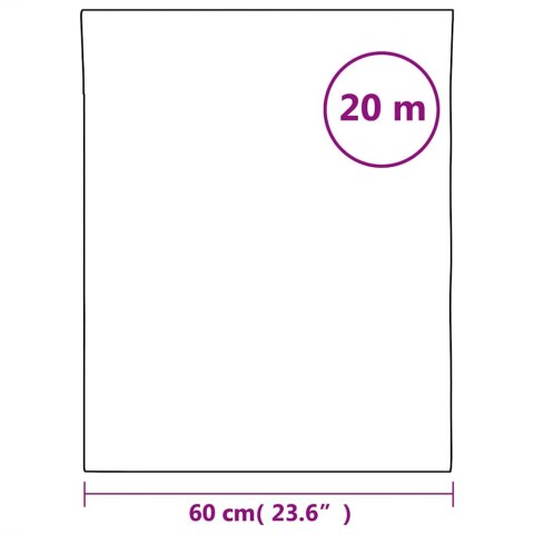 VidaXL Folia okienna odbijająca promienie słońca, srebrna, 60x2000 cm