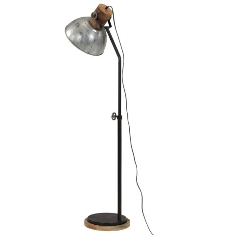 VidaXL Lampa stojąca, 25 W, srebro vintage, 30x30x100-150 cm, E27