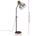 VidaXL Lampa stojąca, 25 W, srebro vintage, 30x30x100-150 cm, E27