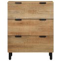 VidaXL Komoda Brązowa 60x33x75 cm Drewno lite Mango
