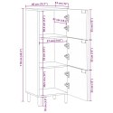VidaXL Komoda wysoka Brązowa 40x33x110 cm Drewno lite Mango