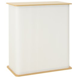 VidaXL Lada targowa Jasnobrązowy i biały 80 x 40 x 93 cm