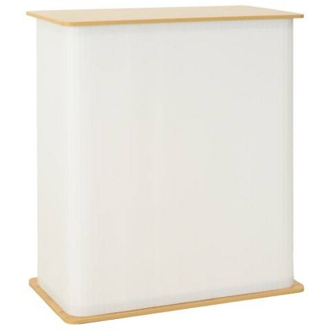 VidaXL Lada targowa Jasnobrązowy i biały 80 x 40 x 93 cm