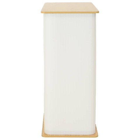 VidaXL Lada targowa Jasnobrązowy i biały 80 x 40 x 93 cm