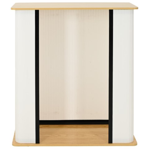 VidaXL Lada targowa Jasnobrązowy i biały 80 x 40 x 93 cm